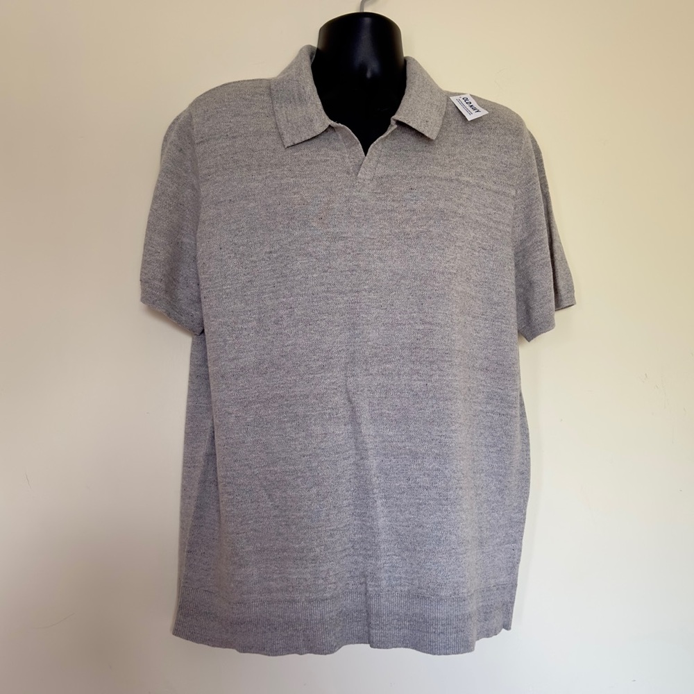 Old Navy ||  Men's Heather Gray Polo Shirt size xl